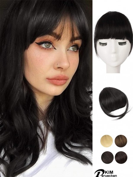 Menschliches Haar 100% Echtes Haar Fringe Extensions Clip in Französisch Bangs Fringe mit Tempel Clip auf Fringe Bangs