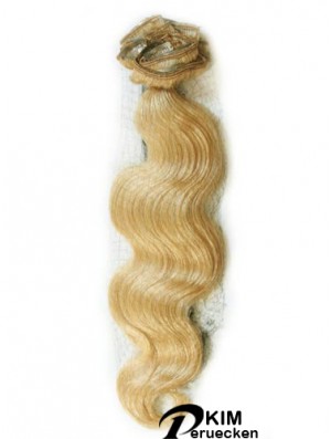 Blondes welliges herrliches Remy menschliches Haarband in Haarverlängerungen