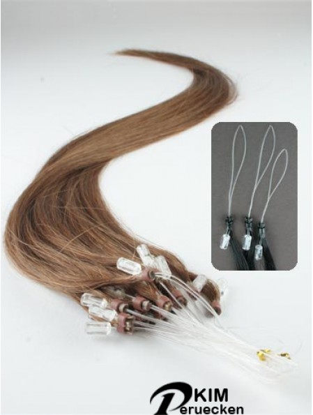 Style Brown Straight Micro Loop Ring Haarverlängerungen