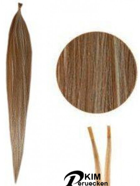 Brown Straight Stick / I Tip Haarverlängerungen
