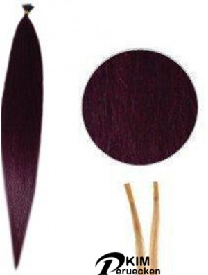 Red Straight Stick / I Tip Haarverlängerungen