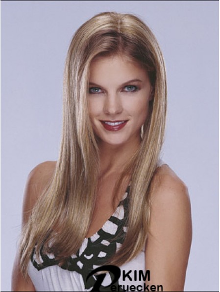 Halbblonde Perücke Lace Front Long Length Straight Style