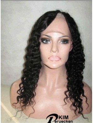 16 Zoll Lace Front Curly Black Discount U-Teil Perücken