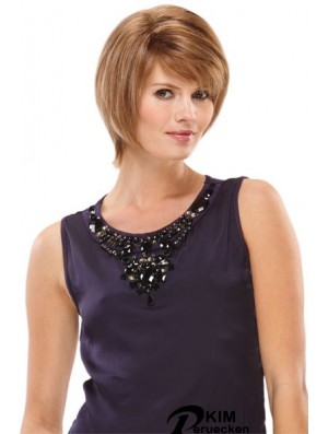 Bobs Short Auburn Straight No-Fuss Petite Perücken