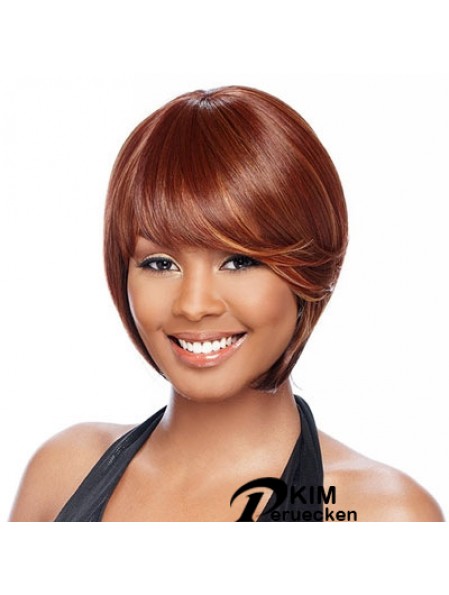 Kurze Auburn Straight Bobs Beste Afroamerikaner Perücken