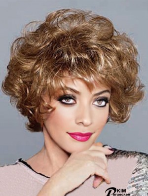 Curly Blonde Perfect Short Classic Perücken