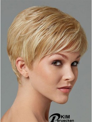 Synthetisches Haar zum Verkauf Boycuts Cropped Length Blonde Farbe