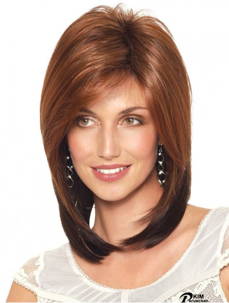 Schulterlange Bobs Straight Auburn Discount Synthetic Perücken