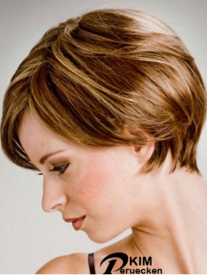 Neue 8  inchStraight Blonde Boycuts Short Perücken