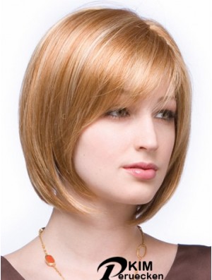 Spitze vorne Kinn Länge gerade Auburn Ideal Bob Perücken