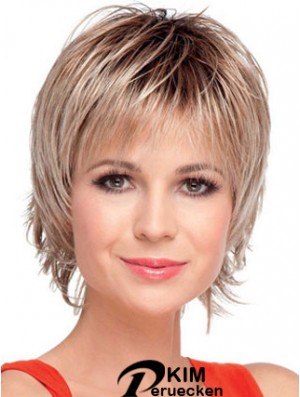 Boycuts Straight Blonde Capless Amazing Short Perücken