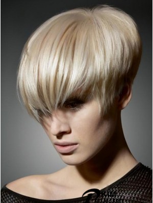 Boycuts Straight Blonde Capless Flexibility Kurze Perücken