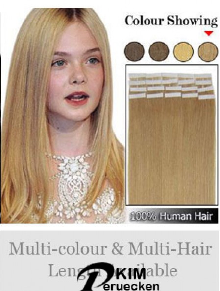 Blonde Straight Perfect Remy Echthaarband in Haarverlängerungen